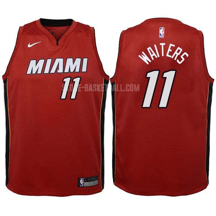 2017-18 miami heat dion waiters 11 red statement youth replica jersey