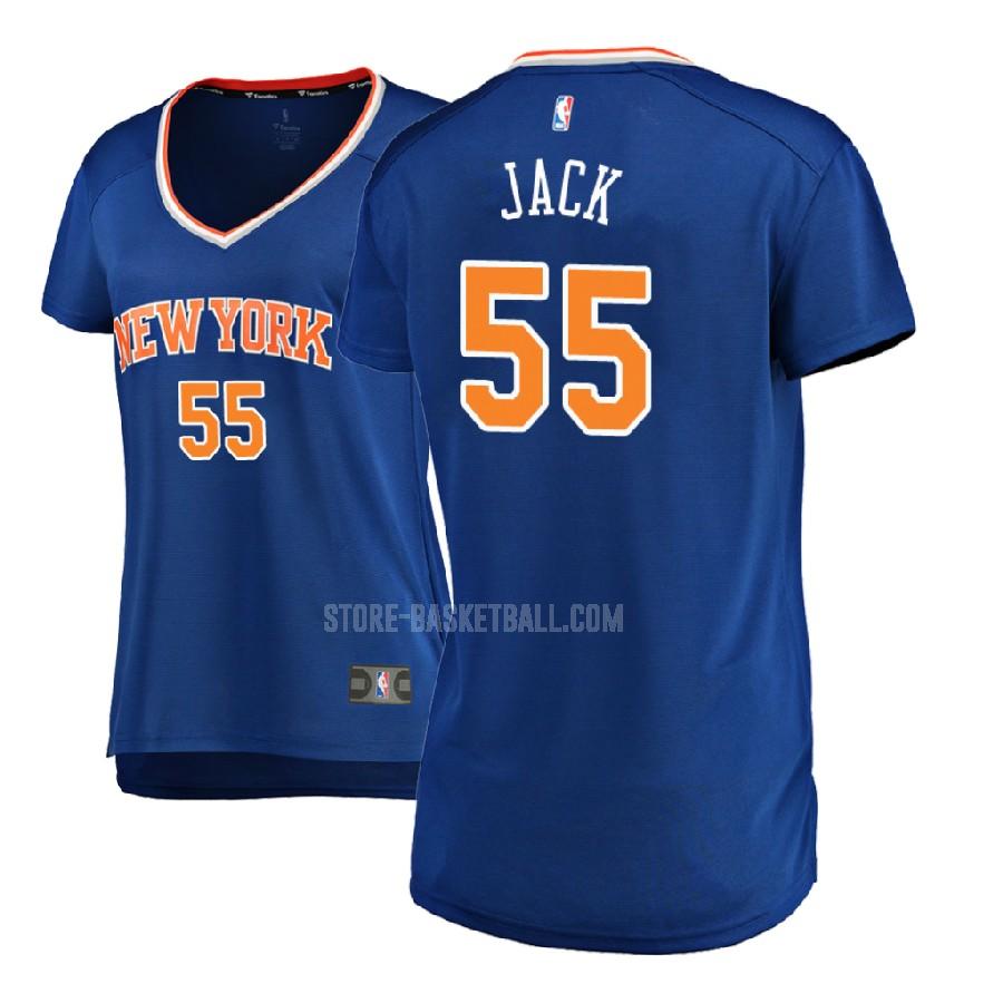 2017-18 new york knicks jarrett jack 55 blue icon women's replica jersey