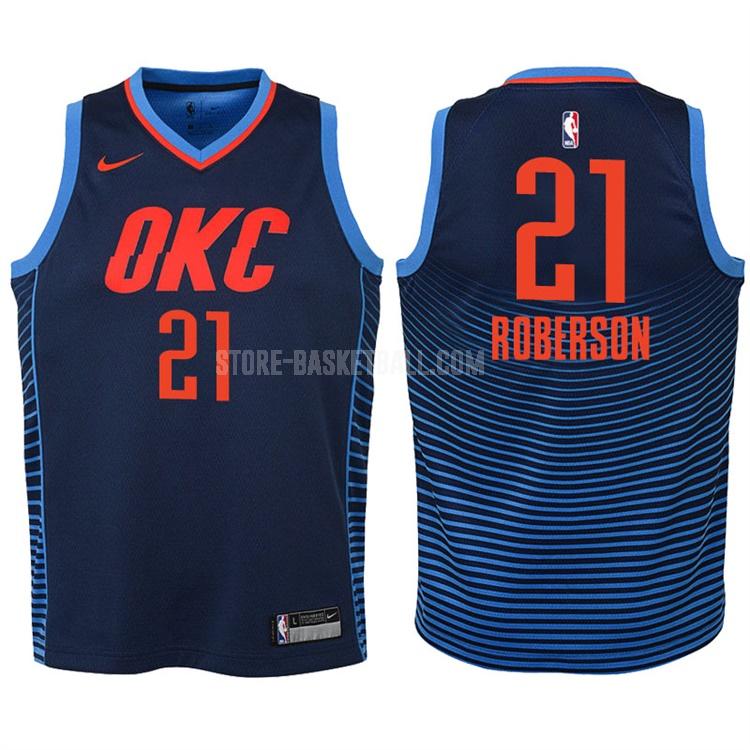 2017-18 oklahoma city thunder andre roberson 21 navy statement youth replica jersey