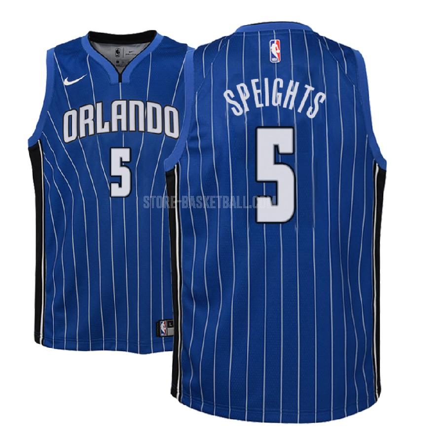 2017-18 orlando magic marreese speights 5 blue icon youth replica jersey