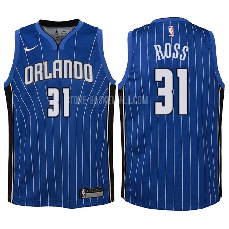 2017-18 orlando magic terrence ross 31 blue icon youth replica jersey