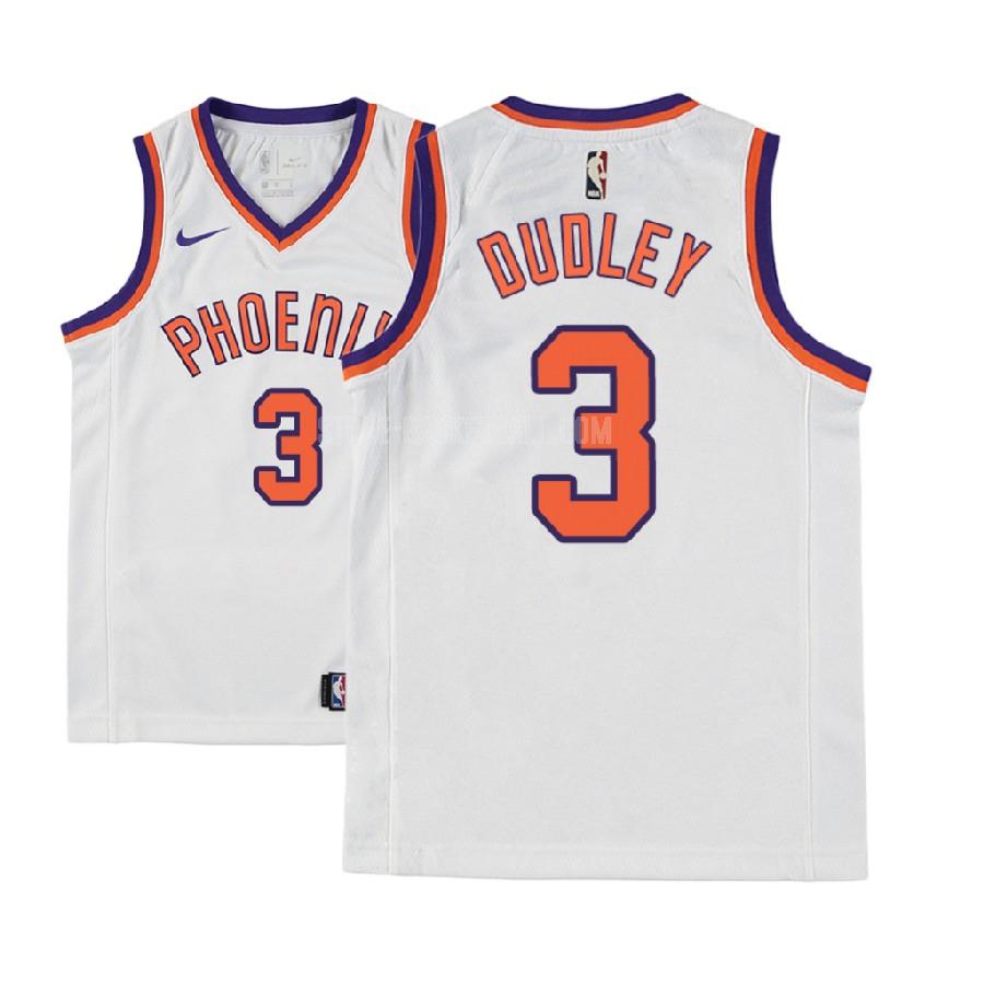 2017-18 phoenix suns jared dudley 3 white classic edition youth replica jersey