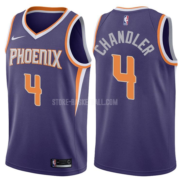 2017-18 phoenix suns tyson chandler 4 purple icon men's replica jersey