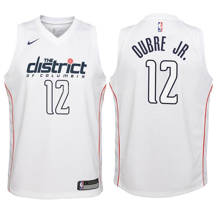 2017-18 washington wizards kelly oubre jr 3 white city edition youth replica jersey