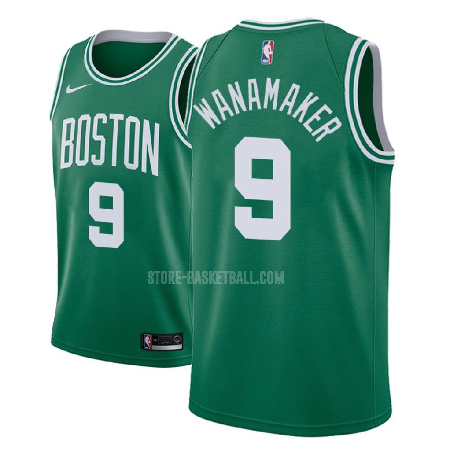 2018-19 boston celtics brad wanamaker 9 green icon men's replica jersey