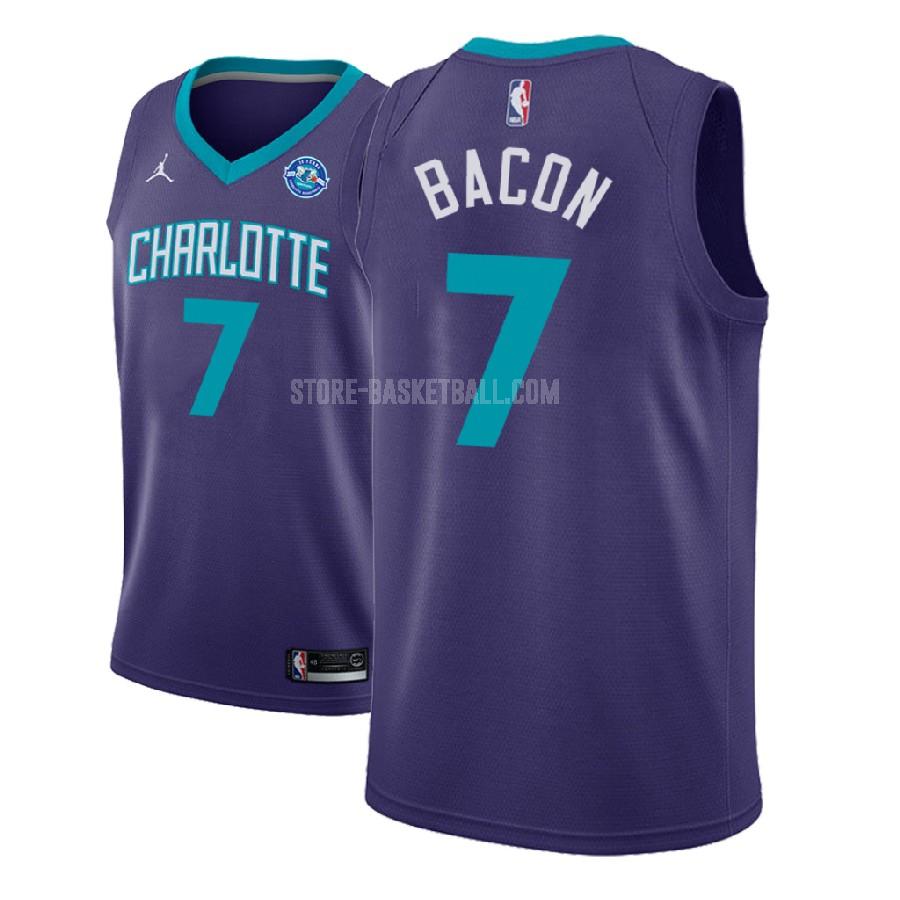2018-19 charlotte hornets dwayne bacon 7 purple statement men's replica jersey