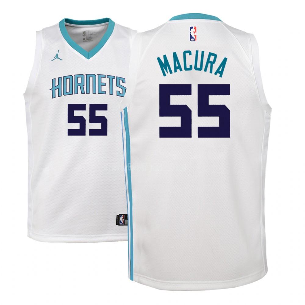 2018-19 charlotte hornets jp macura 55 white association youth replica jersey