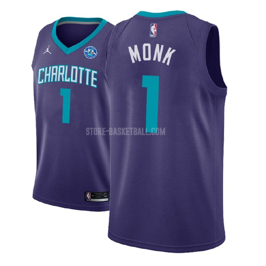 2018-19 charlotte hornets malik monk 1 purple statement men's replica jersey