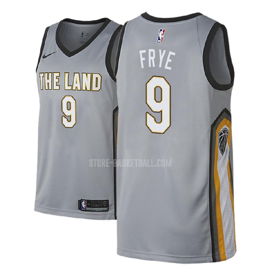 2018-19 cleveland cavaliers channing frye 9 gray city edition men's replica jersey