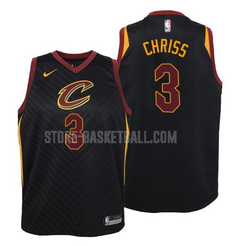 2018-19 cleveland cavaliers marquese chriss 3 black statement youth replica jersey