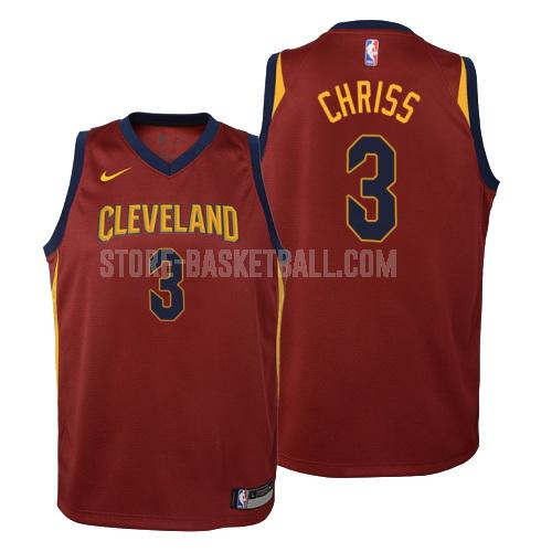 2018-19 cleveland cavaliers marquese chriss 3 red icon youth replica jersey