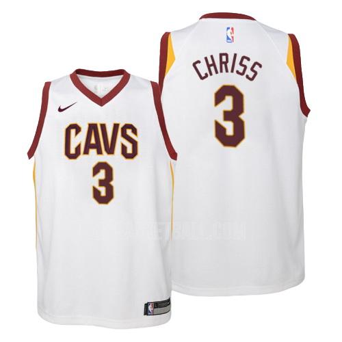 2018-19 cleveland cavaliers marquese chriss 3 white association youth replica jersey