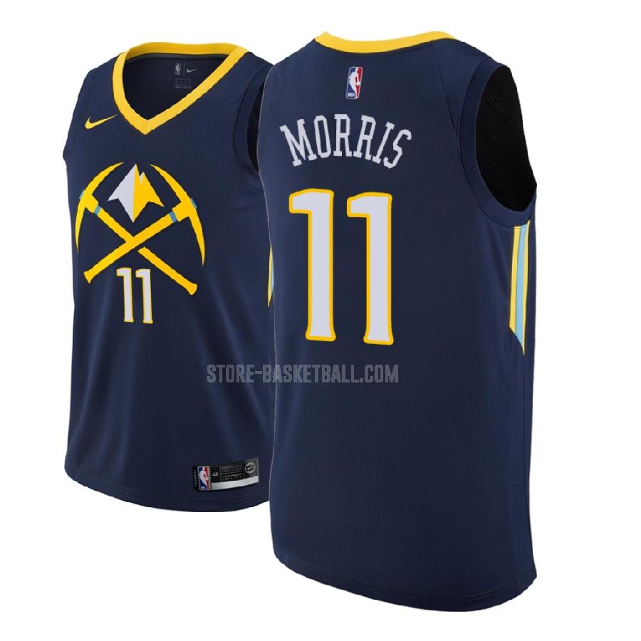2018-19 denver nuggets monte morris 11 navy city edition men's replica jersey