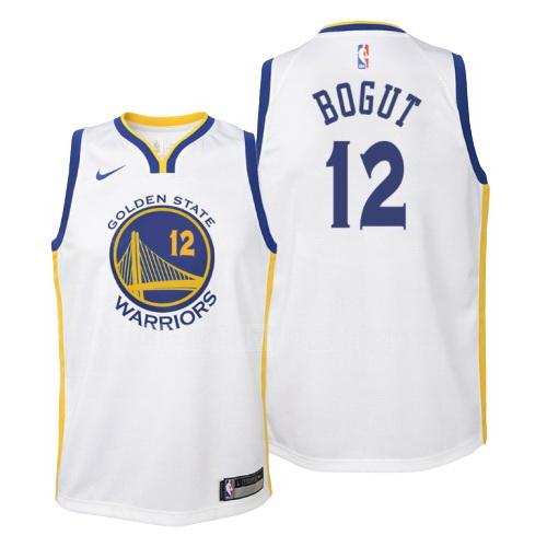 2018-19 golden state warriors andrew bogut 12 white association youth replica jersey