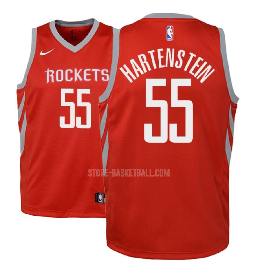 2018-19 houston rockets isaiah hartenstein 55 red icon youth replica jersey