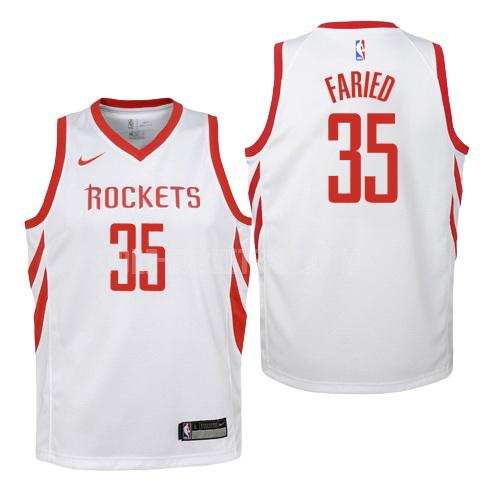 2018-19 houston rockets kenneth faried 35 white association youth replica jersey
