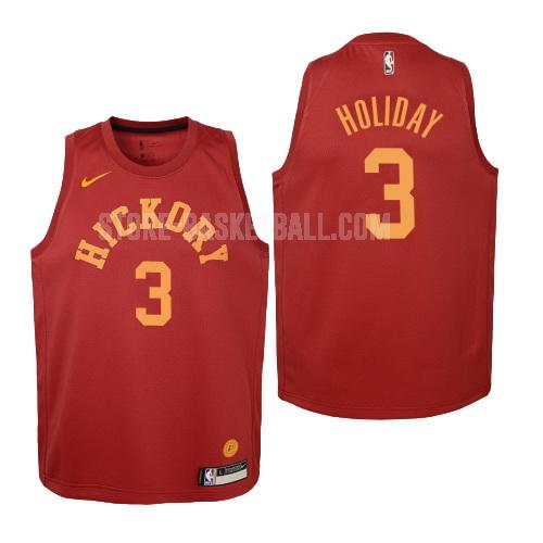 2018-19 indiana pacers aaron holiday 3 red hardwood classics youth replica jersey
