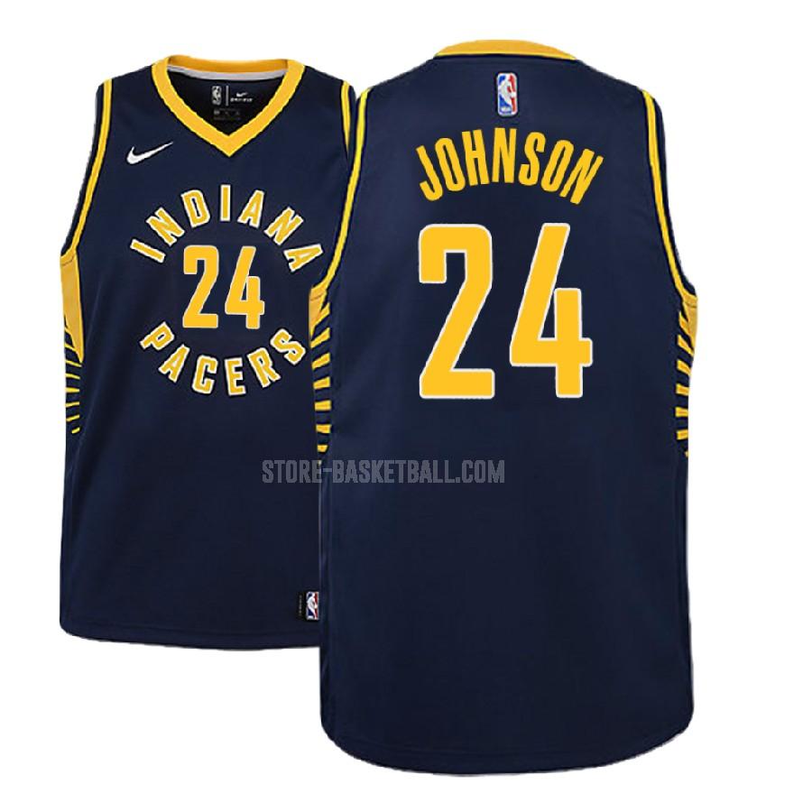 2018-19 indiana pacers alize johnson 24 navy icon youth replica jersey