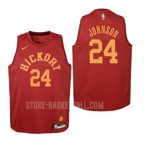 2018-19 indiana pacers alize johnson 24 red hardwood classics youth replica jersey