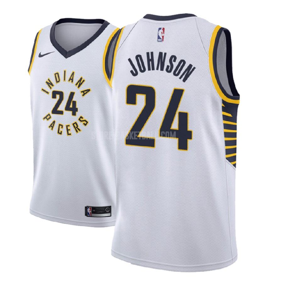 2018-19 indiana pacers alize johnson 24 white association men's replica jersey