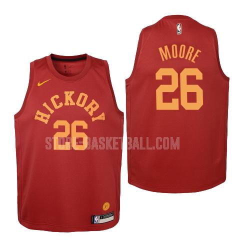 2018-19 indiana pacers ben moore 26 red hardwood classics youth replica jersey