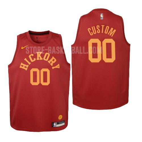 2018-19 indiana pacers custom red hardwood classics youth replica jersey