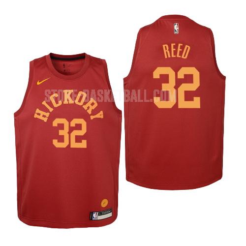 2018-19 indiana pacers davon reed 32 red hardwood classics youth replica jersey