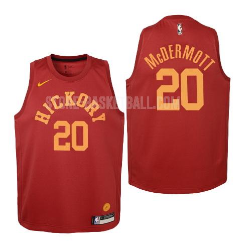 2018-19 indiana pacers doug mcdermott 20 red hardwood classics youth replica jersey