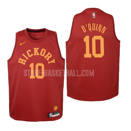 2018-19 indiana pacers kyle o'quinn 10 red hardwood classics youth replica jersey