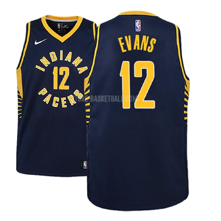 2018-19 indiana pacers tyreke evans 12 navy icon youth replica jersey