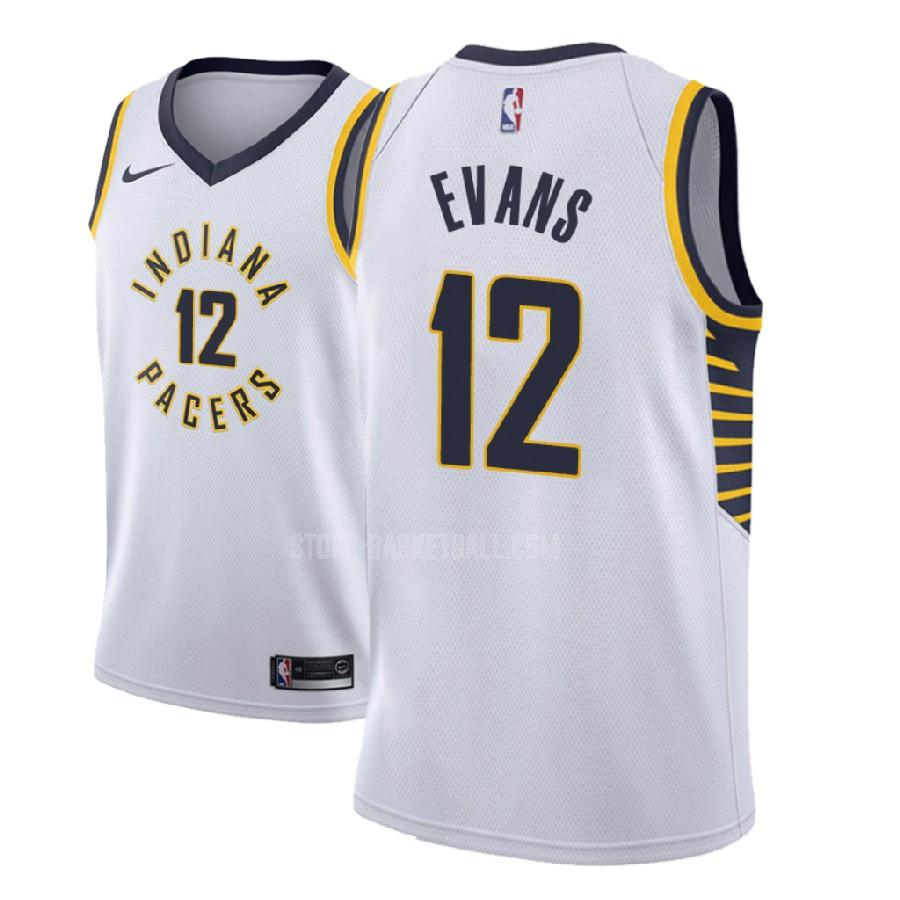 2018-19 indiana pacers tyreke evans 12 white association men's replica jersey