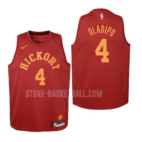 2018-19 indiana pacers victor oladipo 4 red hardwood classics youth replica jersey
