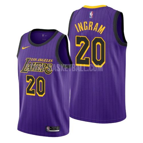 2018-19 los angeles lakers andre ingram 20 purple city edition youth replica jersey