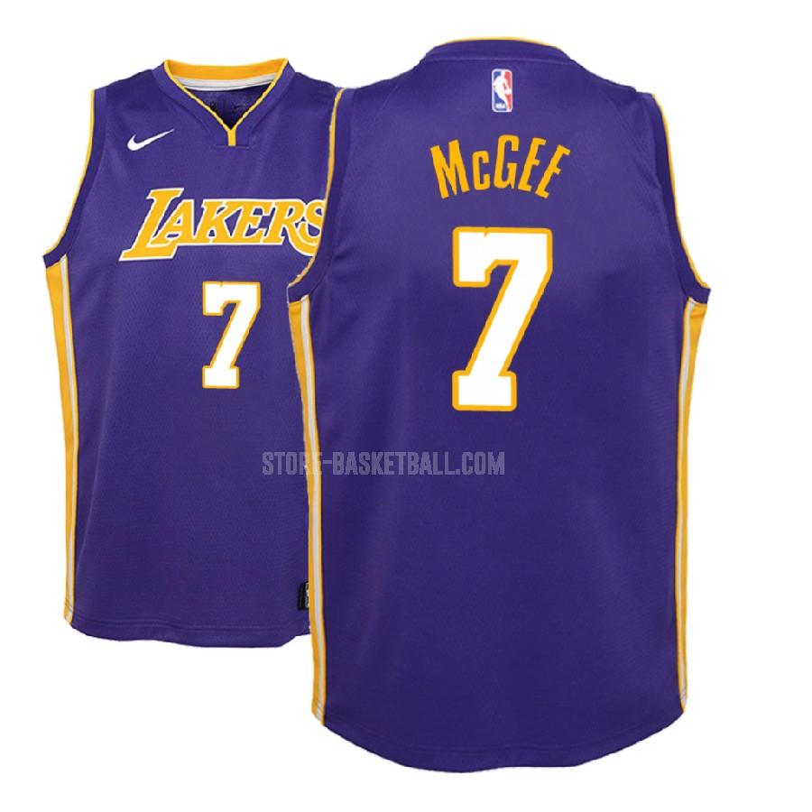 2018-19 los angeles lakers javale mcgee 7 purple statement youth replica jersey