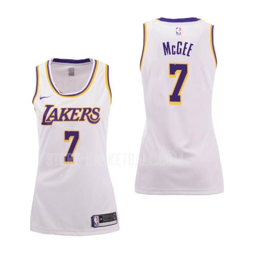 2018-19 los angeles lakers javale mcgee 7 white association women's replica jersey