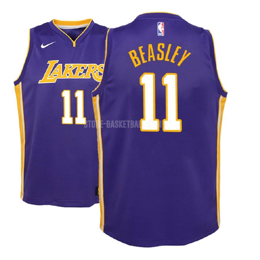 2018-19 los angeles lakers michael beasley 11 purple statement youth replica jersey