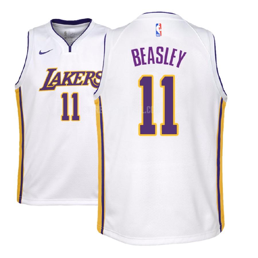 2018-19 los angeles lakers michael beasley 11 white association youth replica jersey