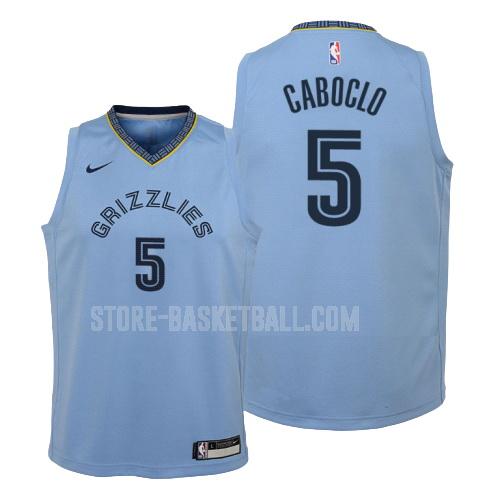 2018-19 memphis grizzlies bruno caboclo 5 navy statement youth replica jersey