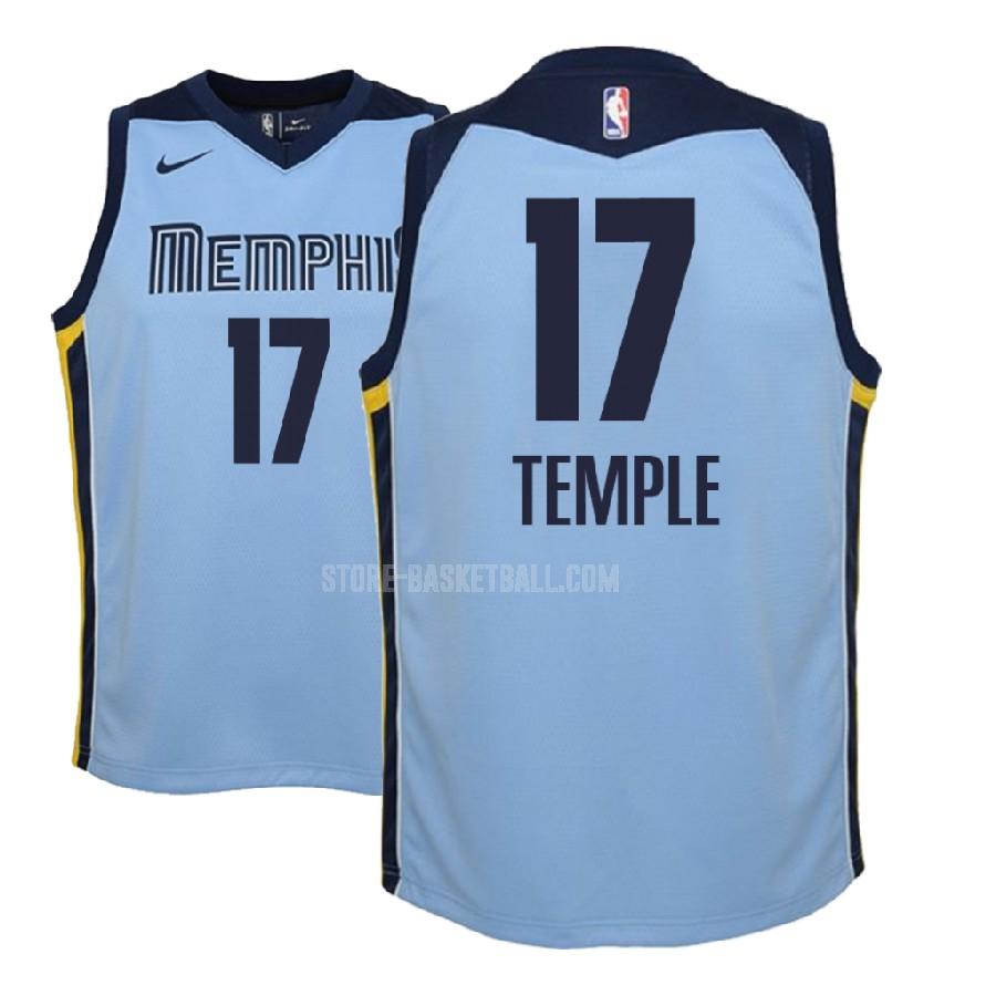 2018-19 memphis grizzlies garrett temple 17 blue statement youth replica jersey