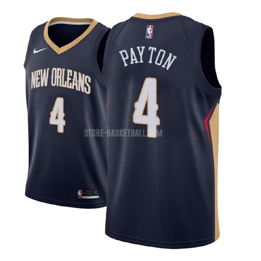 2018-19 new orleans pelicans elfrid payton 4 navy icon men's replica jersey