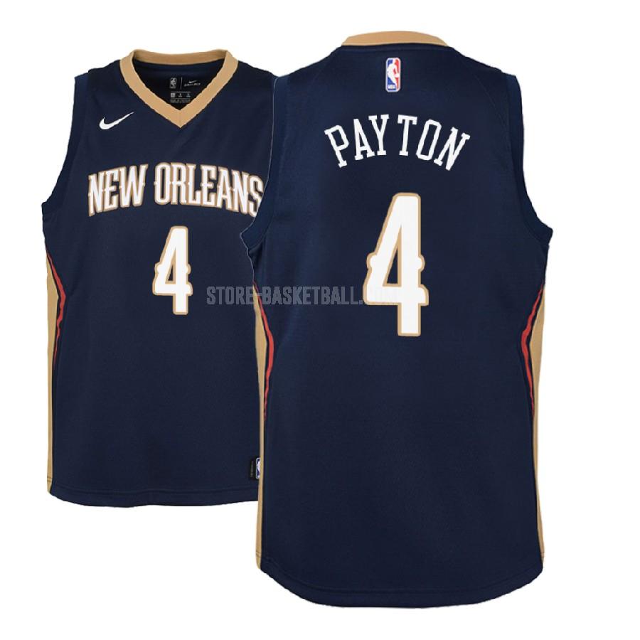2018-19 new orleans pelicans elfrid payton 4 navy icon youth replica jersey