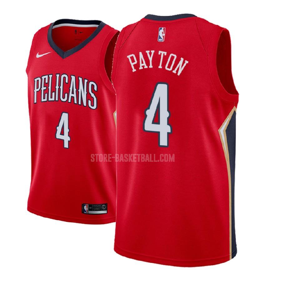 2018-19 new orleans pelicans elfrid payton 4 red statement men's replica jersey