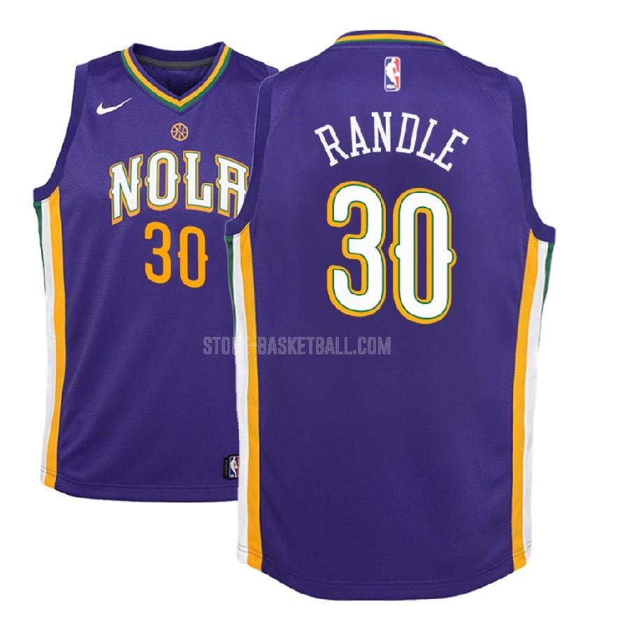 2018-19 new orleans pelicans julius randle 30 purple city edition youth replica jersey