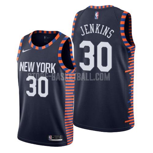 2018-19 new york knicks john jenkins 30 navy city edition youth replica jersey