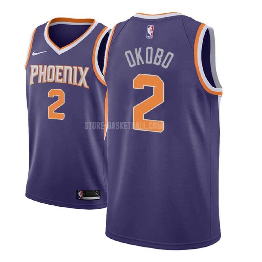 2018-19 phoenix suns elie okobo 2 purple icon men's replica jersey