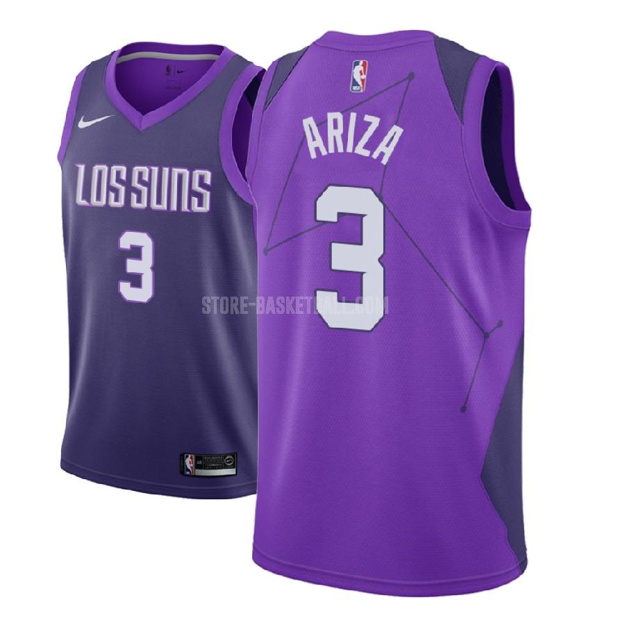 2018-19 phoenix suns trevor ariza 3 purple city edition men's replica jersey