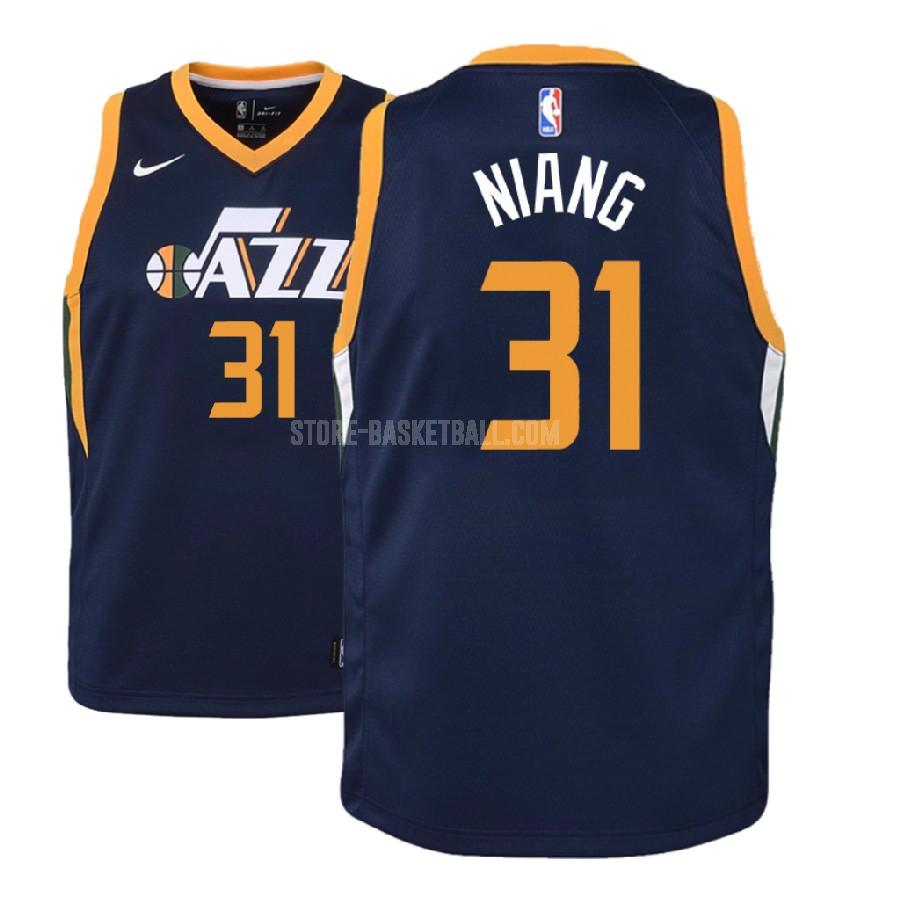2018-19 utah jazz georges niang 31 navy icon youth replica jersey