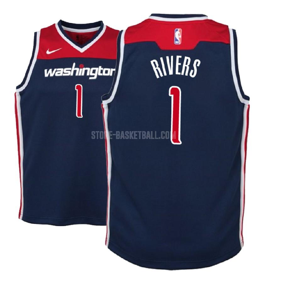 2018-19 washington wizards austin rivers 1 red statement youth replica jersey