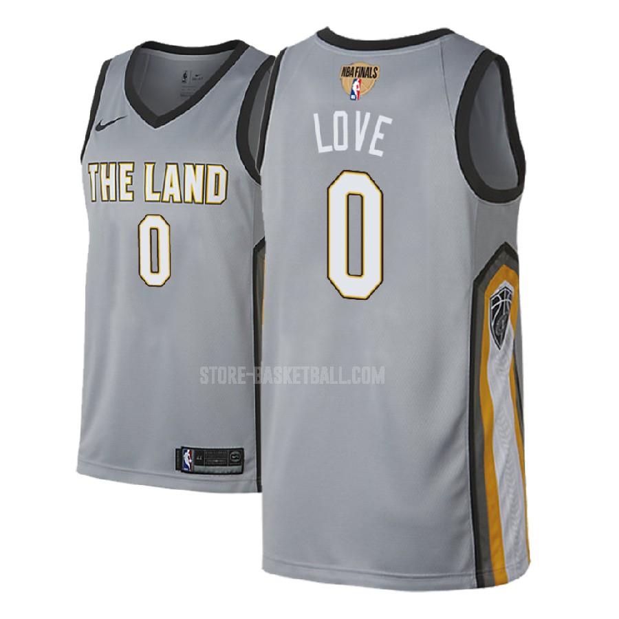 2018 cleveland cavaliers kevin love 0 gray city edition men's replica jersey