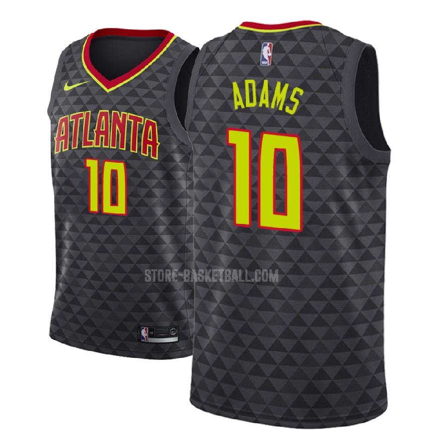 2018 nba draft atlanta hawks jaylen adams 10 black icon men's replica jersey